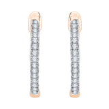 14K Rose Gold~White Diamond, 10K Rose Gold~White Diamond