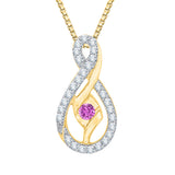 10K Yellow Gold~Pink Sapphire