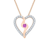 10K Rose Gold~Pink Sapphire