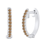 10K White Gold~Brown Diamond