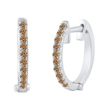 10K White Gold~Brown Diamond