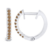 10K White Gold~Brown Diamond