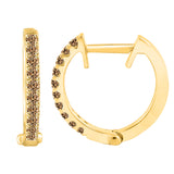 10K Yellow Gold~Brown Diamond