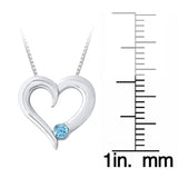 Sterling Silver~Blue-topaz