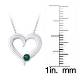 Sterling Silver~Emerald