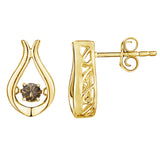 10K Yellow Gold~Brown Diamond