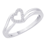 14K White Gold, 10K White Gold, Sterling Silver