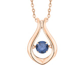14K Rose Gold~Blue Diamond, 10K Rose Gold~Blue Diamond