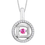 14K White Gold-Pink Sapphire