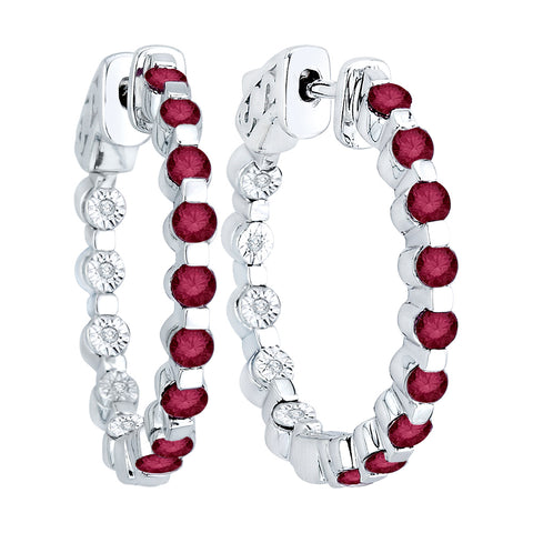 KATARINA 1/20 cttw Diamond and Ruby 