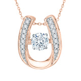 10K Rose Gold~White Diamond