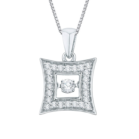 KATARINA Diamond Fashion Pendant Necklace (1/3 cttw)