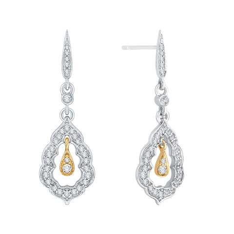 KATARINA Diamond Fashion Dangle Earrings (5/8 cttw GH, SI2)