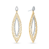 14K White and Yellow Gold