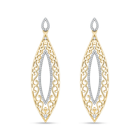 KATARINA Diamond Fashion Dangle Earrings (2/3 cttw GH, SI2)