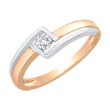 10K White and Rose Gold