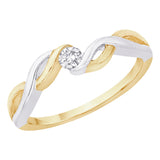 10K White and Yellow Gold