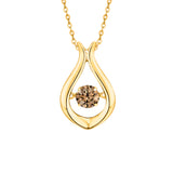14K Yellow Gold~Brown Diamond, 10K Yellow Gold~Brown Diamond
