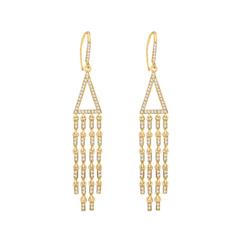 KATARINA Diamond Fashion Dangle Earrings (5/8 cttw GH, SI2)