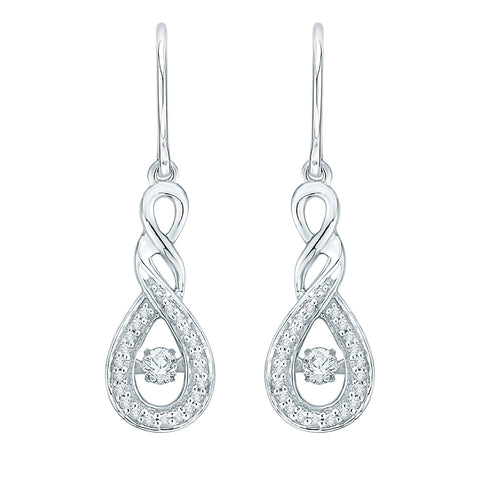 KATARINA 1/4 cttw Diamond Dangle Earrings GH-I2-I3