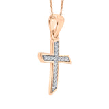 14K Rose Gold~White Diamond, 10K Rose Gold~White Diamond