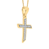 14K Yellow Gold~White Diamond, 10K Yellow Gold~White Diamond