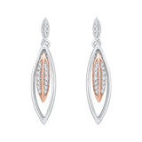 10K White and Rose Gold
