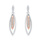 10K White and Rose Gold