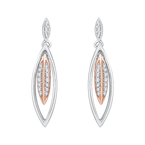 10K White and Rose Gold