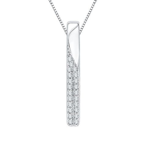 KATARINA 1/6 cttw Diamond Fashion Pendant Necklace IJ-I1