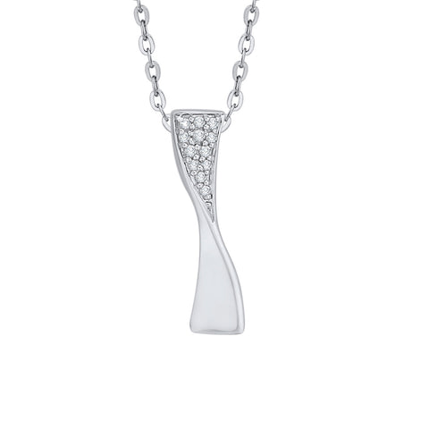 KATARINA Diamond Fashion Pendant Necklace (1/20 cttw)