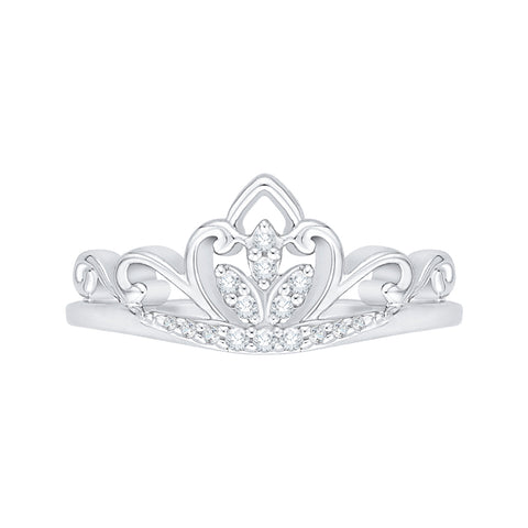 KATARINA Diamond Crown Ring (1/10 cttw)