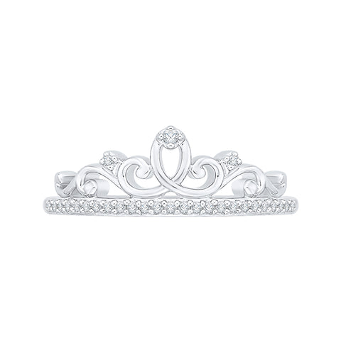 KATARINA Diamond Crown Ring (1/8 cttw GH, I2/I3)