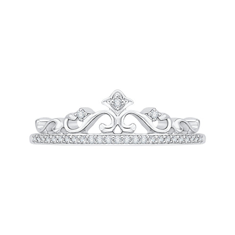 KATARINA Diamond Crown Ring (1/10 cttw GH, I2/I3)