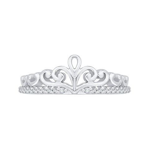 KATARINA Diamond Crown Ring (1/10 cttw GH, I2/I3)