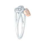10K White and Rose Gold~White Diamond
