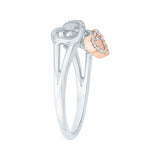 10K White and Rose Gold~White Diamond