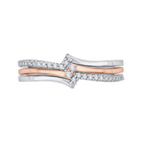 10K White and Rose Gold