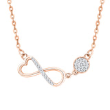 10K Rose Gold~White Diamond