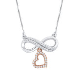 10K White and Rose Gold