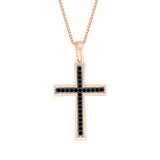10K Rose Gold~Black Diamond