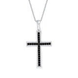 10K White Gold~Black Diamond