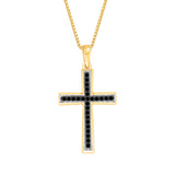 10K Yellow Gold~Black Diamond