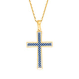 10K Yellow Gold~Blue Diamond