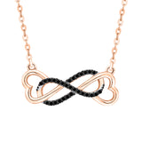 10K Rose Gold~Black Diamond