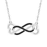 10K White Gold~Black Diamond