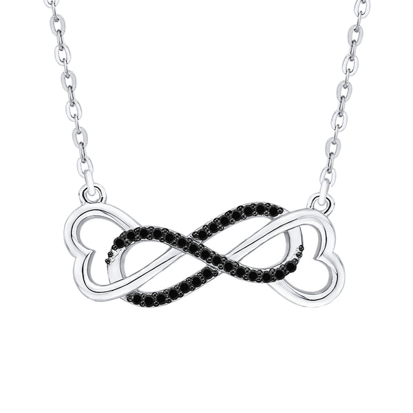 10K White Gold~Black Diamond