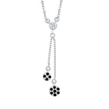 10K White Gold~Black and White Diamond