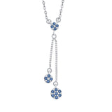 10K White Gold~Blue and White Diamond