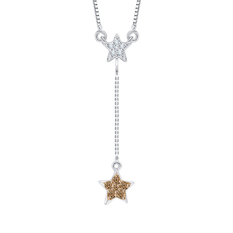 KATARINA Brown and White Diamond 